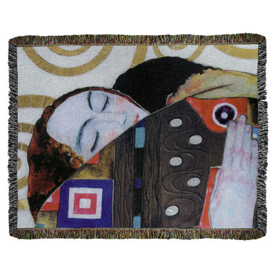 Jeté en coton gustav klimt,