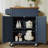 Rolling Kitchen Island with Storage Drawer, Portable Kitchen Cart on Wheels with Solid Wood Veneer-428504642