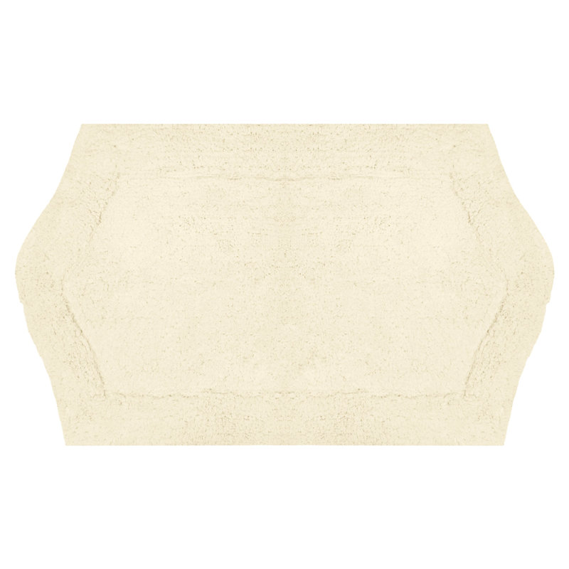 Tapis pour salle de bain Morissette, L 21 po x L 34 po, Ivoire ivoire