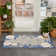 Allijah Floral Blue/Grey Indoor/Outdoor Area Rug