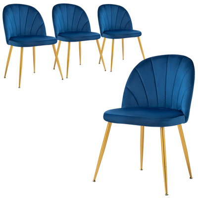 Chaise d'appoint empilable en velours