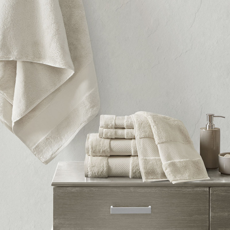 Cotton 6 Piece Bath Towel Set, Natural