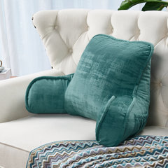 Aqua/Lime Tranquil Bedrest - College Back Cushion