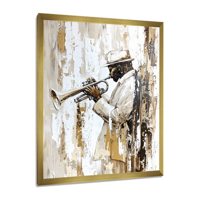 Décoration murale Jazz Trumpeter In The Spotlight II - Music Jazz