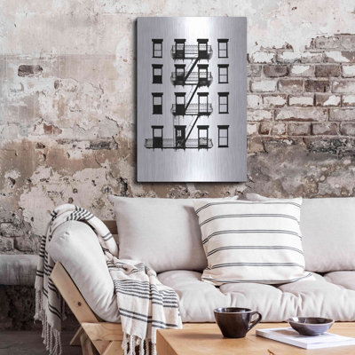 «NYC in Pure BandW VI» par Jeff Pica, art mural en métal