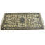 Tapis noir / brun en laine noué à la main de conception unique 2 pi 2 po x 4 pi 6 po années 2000 Shalon