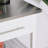 Kitchen Island with Stainless Steel Top, Open Shelves, and Drawers