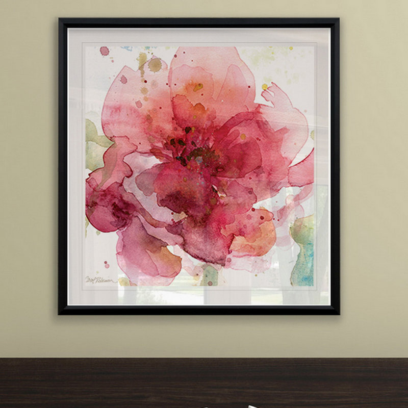 Bold Blush I - reproduction de cadre photo, H 26,5 po x l 26,5 po x P 1,5 po