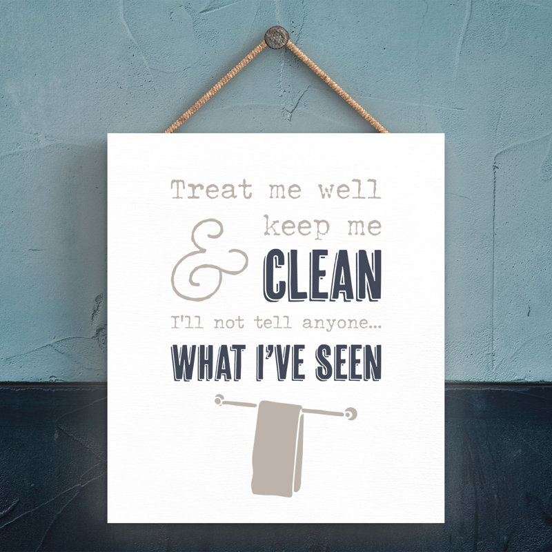 Vivid Squid Wholesale Keep Me Clean - No Frame Print on Wood