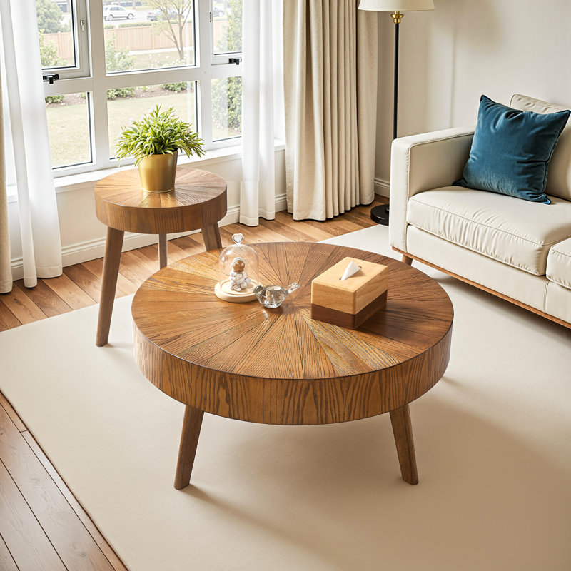 Solid Wood Nesting Coffee Table, Espresso