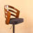 Adjustable Swivel Bar Stool With Wood Back