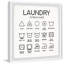 «Laundry Symbols Guide», reproduction encadrée-1810739472