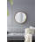31.5" Round Pine Wood Mirror