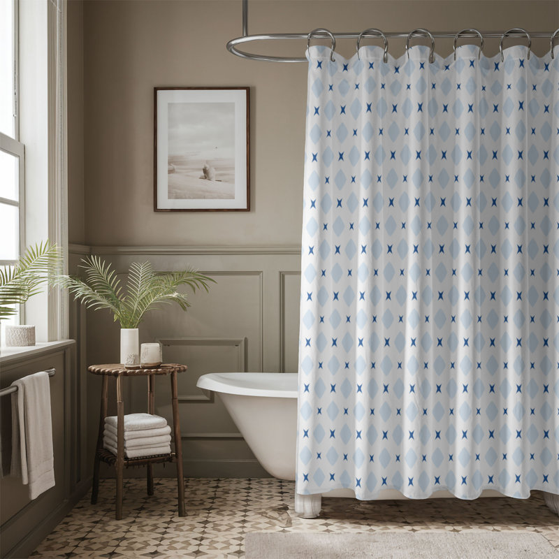 Tile Shapes - Rideau de douche Premium, H 74 po x l 35 po