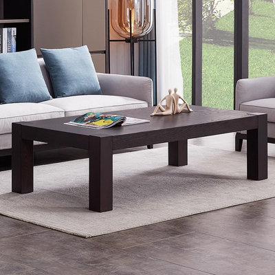 Simple light luxury solid wood coffee table