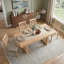 Ensemble de table de salle à manger à rallonge 5 pièces Natural Farmhouse-1600414444-1600490072