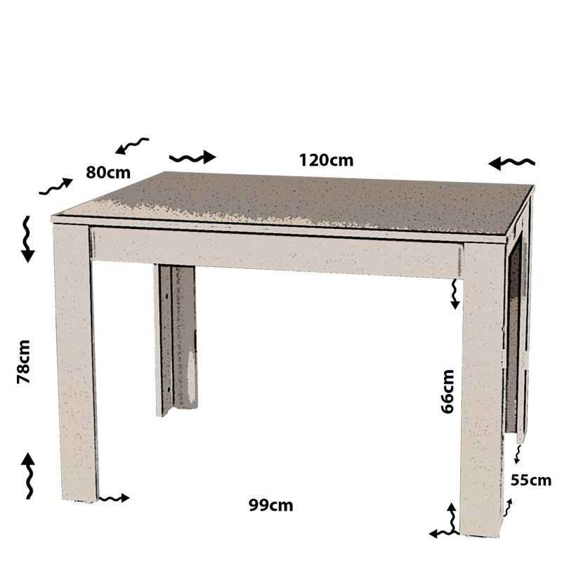 Haerr Dining Table, Khaki