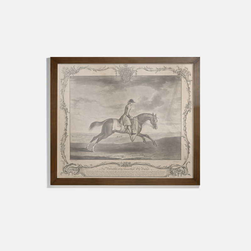 Race Horse With A Jockey II Print by Richard Houston
