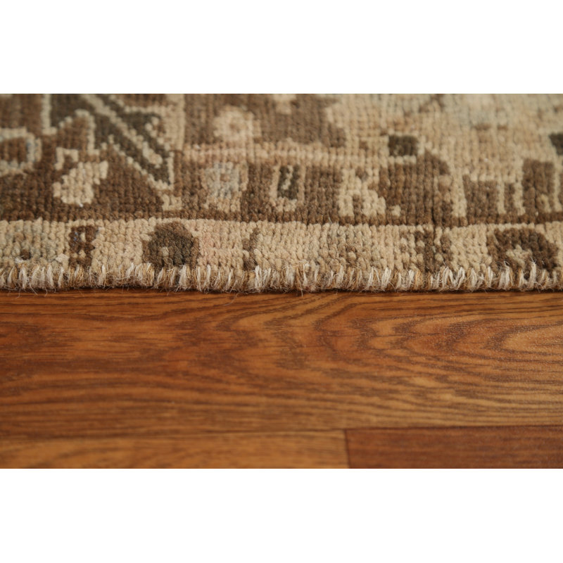 Tapis en laine à motif persan Heriz en laine noué à la main 8 x 11