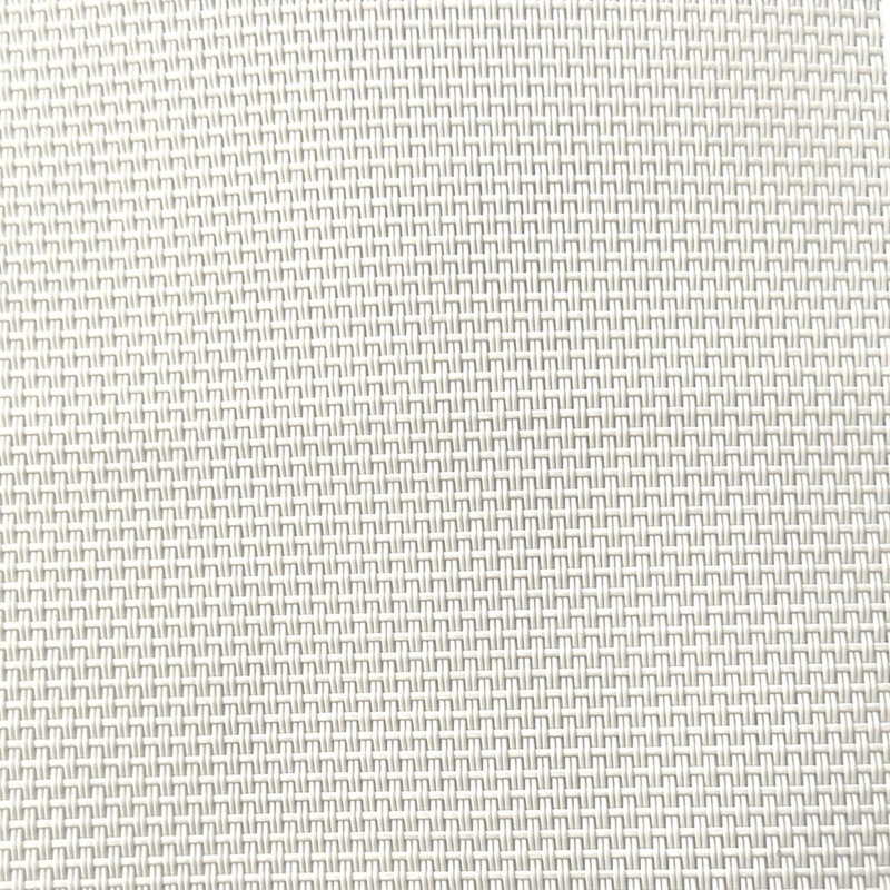 Ensemble de 4 chaises de salle à manger d'extérieur en polyester enduit de PVC avec structure en métal et dossier pour l'extérieur