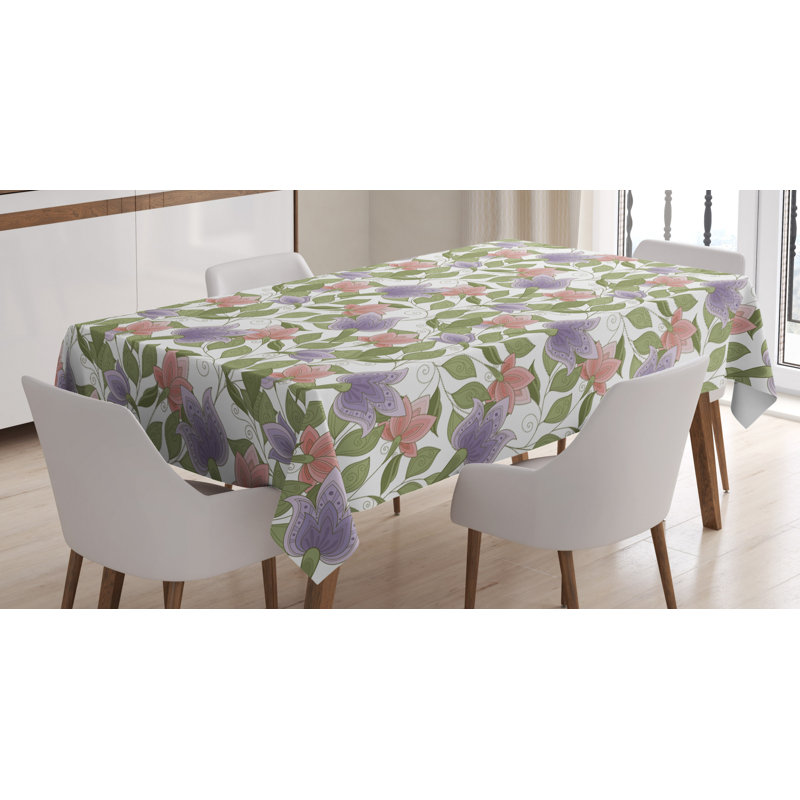Tablecloth, Floral, 84" L x 60" W