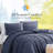Southshore Fine Linens Clipped Jacquard Chevron Microfiber Comforter Set with shams-737166706-737166719
