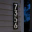 Plaque d'adresse verticale rétro-éclairée verticale (chiffres de 4 po - 5 caractères) - vert chasseur / blanc-125781282-127681562-125781275