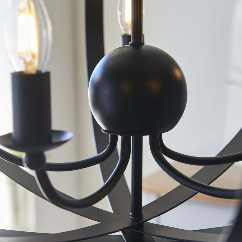 5 - Light Geometric Pendant, Matt Black