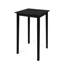Table d'extérieur gris foncé minimaliste - Cadre de bar carré en bois - Pour jardin et utilisation