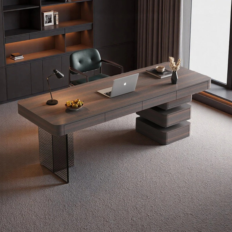 Bureau d'étude luxueux, H 29,53 po x l 70,87 po x P 27,56 po