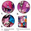 Rose et mauve abstrait enchaîné - reproduction d'art abstrait mural-870124160-870124161