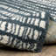 Tapis bleu sarcelle / ivoire Tierney Dashed Lines-2022631334