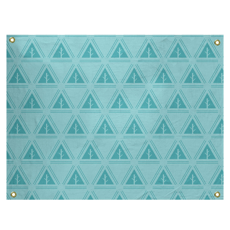 Tapisserie Barbra, H 26 po x l 36 po, Bleu sarcelle