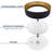 17-Inch LED Flush Mount Ceiling Light, 5CCT, 2420 Lumens, 34W CRI 90 Dimmable Ceiling Light Fixture With Interchangeable Canopy