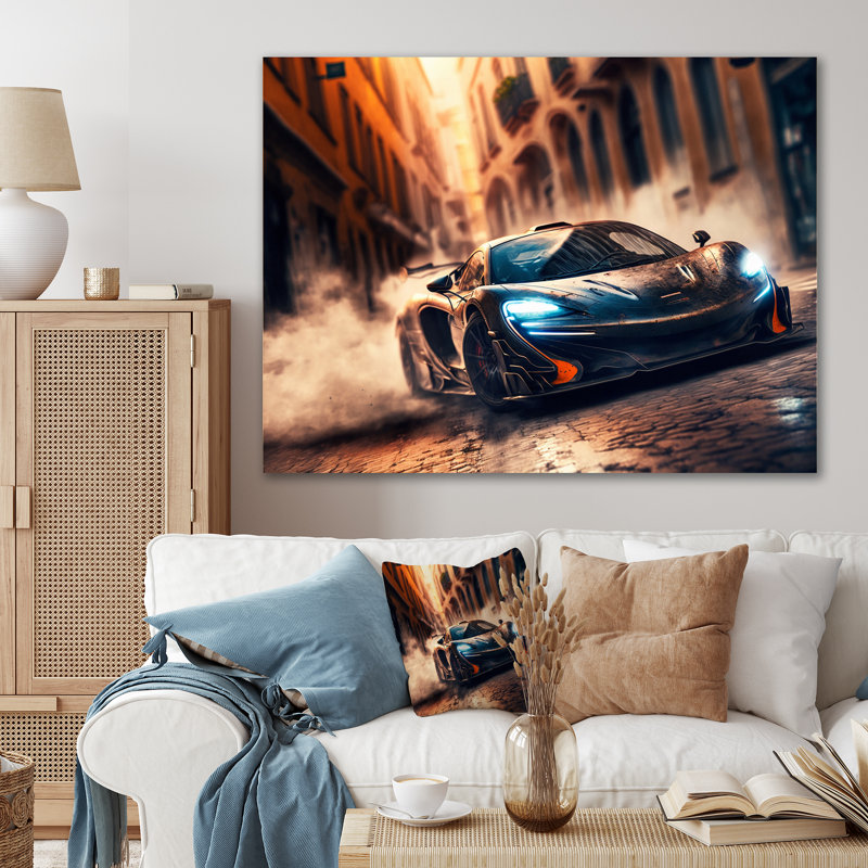 Décoration murale Futuristic Bugatti, H 12 po x l 20 po x P 1 po