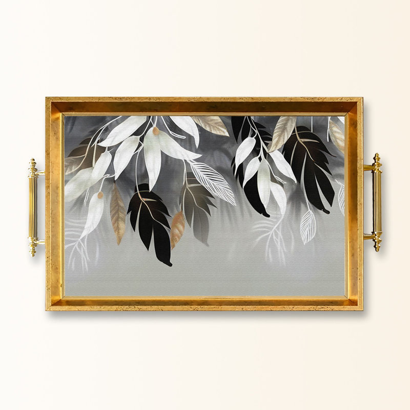 Elegant Glass Tray, 19.7 x 11.4 x 1.4 inches | 100% Durable Glass Construction | Easy to Clean with Damp Cloth | Ideal for Serving, Decorative Display, and Organizing | Stylish Addition to Home Décor