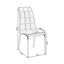 Chaise rembourrée Nasim-775442097-704052938