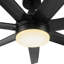Ventilateur de plafond de 65 pouces avec télécommande et ensemble d'éclairage inclus.