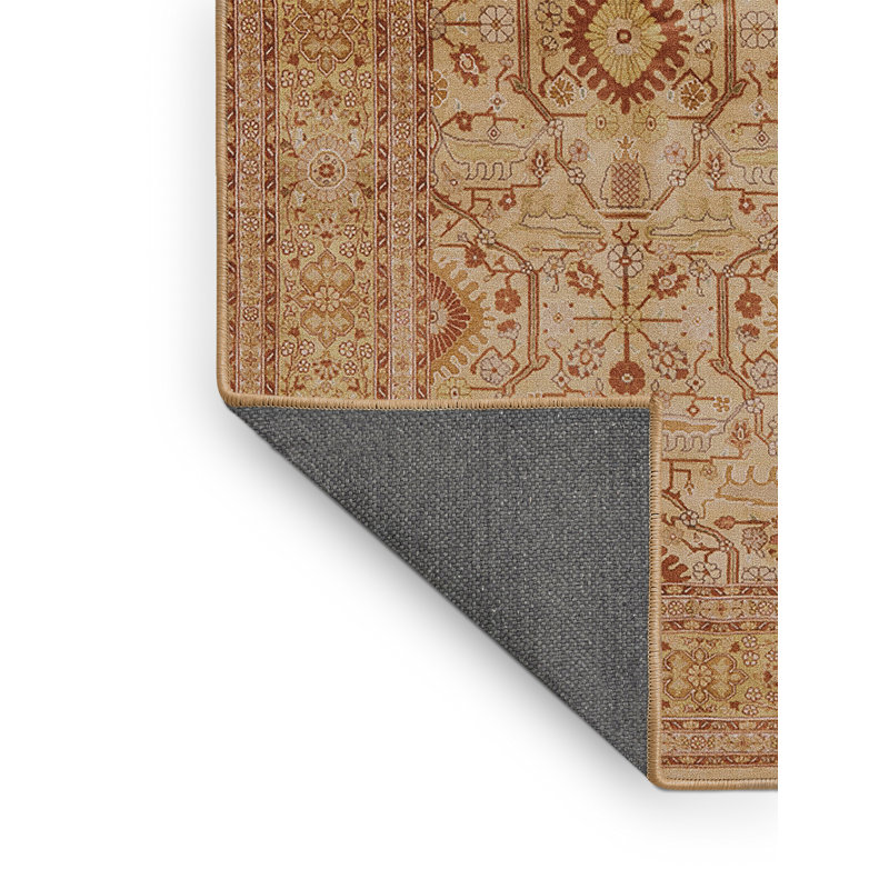 Tapis oriental ivoire / brun clair, Rectangle 5 pi x 8 pi