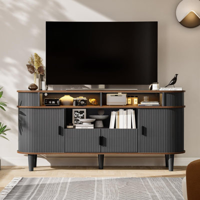 Fluted TV Stands For Tvs Up To 65" by George Oliver