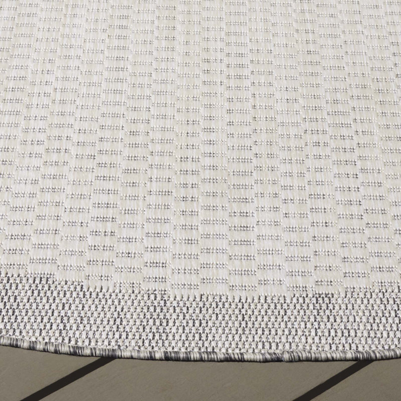 Kayonda Performance Performance Geometric Rug, Round 6'7"