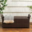 Mobilier de rangement extérieur en PE - Rehausse votre terrasse avec un aspect contemporain avec couvercle à charnière moderne