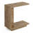 Warm Slatted C-shaped Compact Side Table