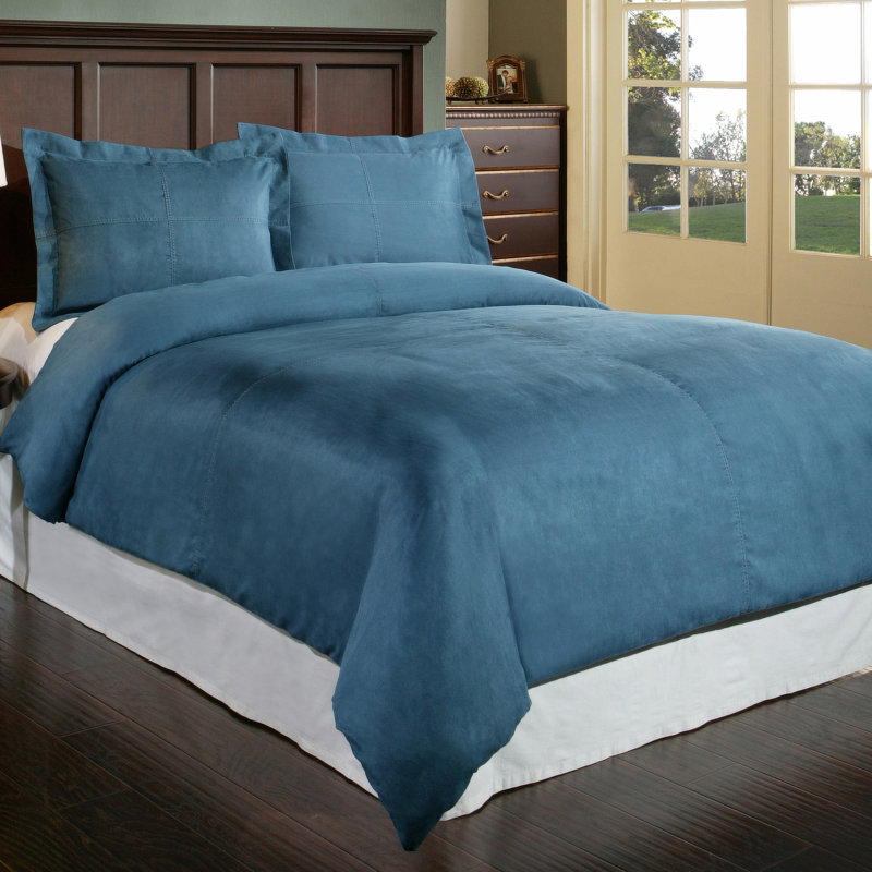 Ensemble de housse pour couette, Bleu, Très grand