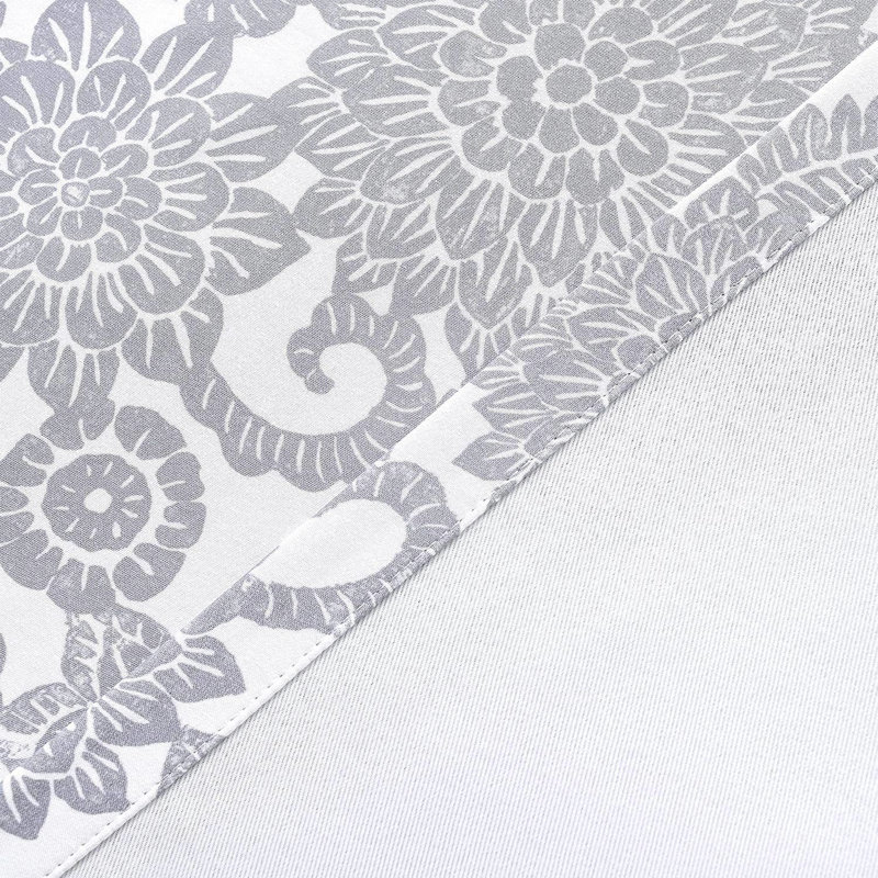 Paire de rideaux Yoshida Daisy Dahlia, Gris
