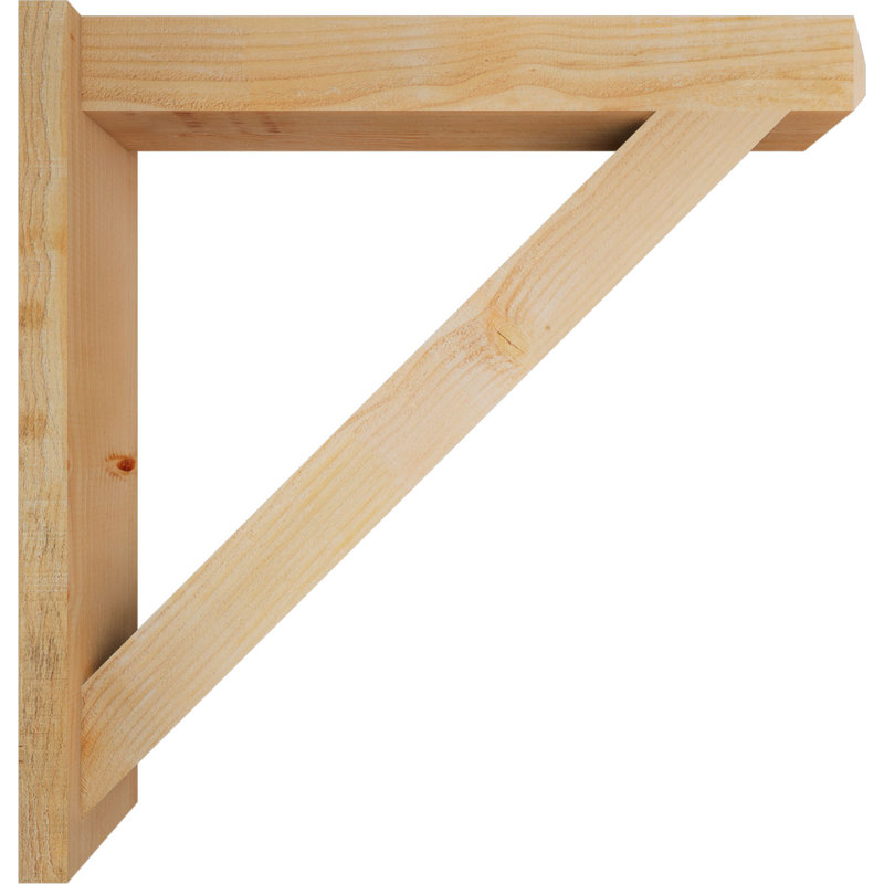 Artisan traditionnel en bois rustique, P 36 po x H 36 po, Sapin Douglas de 6 po (sciage brut)