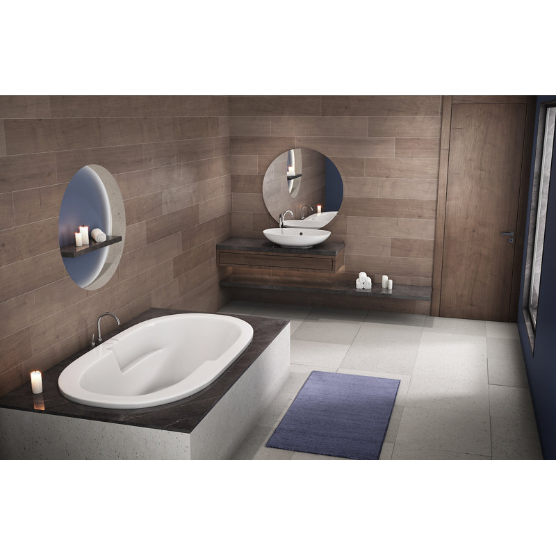 Marco 66" x 42" Drop In/Undermount Combination Acrylic Bathtub, White
