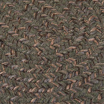 Tapis de zone verte olivere tressée Abey