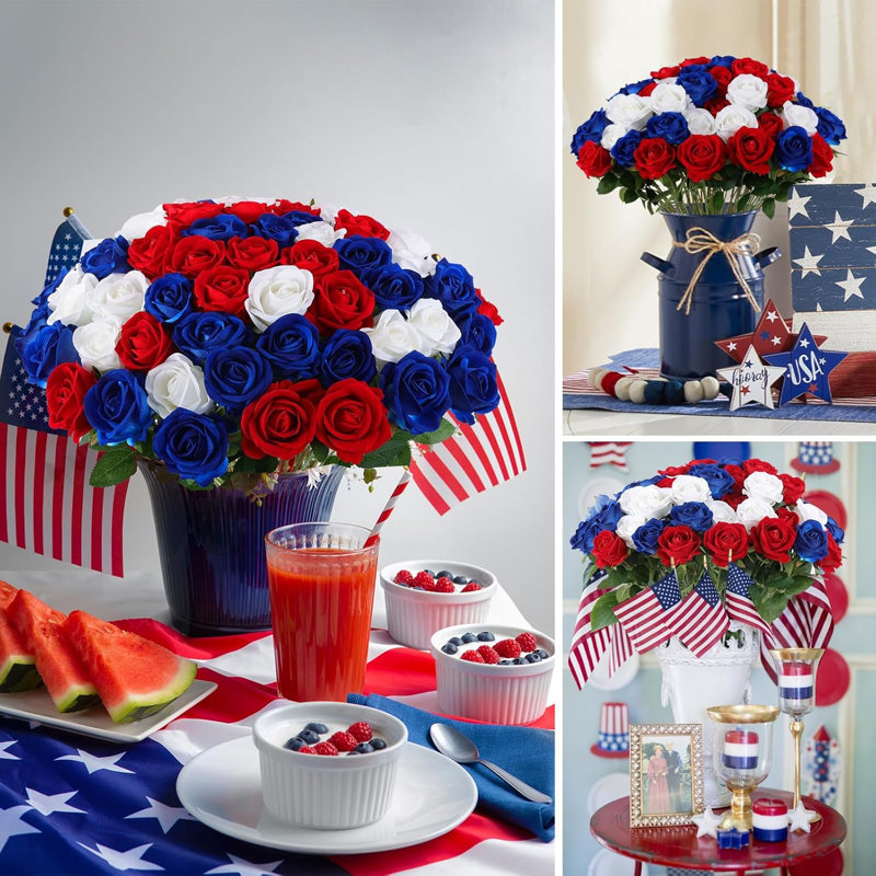 Roses artificielles en vrac