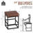 Modern Edge, Cozy Feel: Faux Leather Upholstered Counter Bar Stools for Every Home-618415377